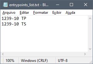 Liste der Entrypoints