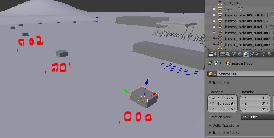 Blender 行人